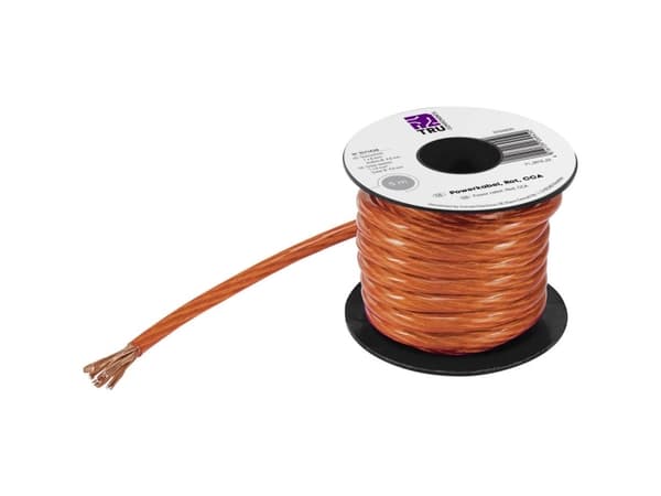 TRU COMPONENTS 1564516 Massekabel 1 x 10 mm² Rot, Transparent 5 m (1564516)