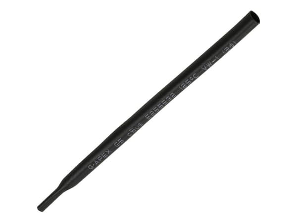 TRU COMPONENTS 1565142 Kutistusputki ilman liimaa Musta 2 mm 1 mm Kutistumisnopeus:2:1 15 m 15 m