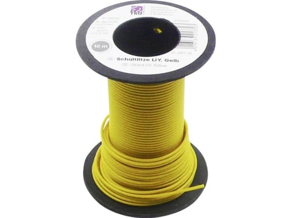 TRU COMPONENTS 1565158 Lanka LiY 1 x 0,22 mm² Keltainen 10 m