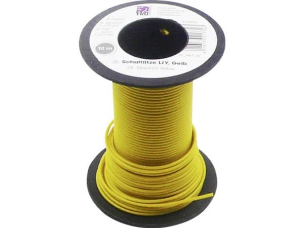 TRU COMPONENTS 1565158 Lanka LiY 1 x 0,22 mm² Keltainen 10 m