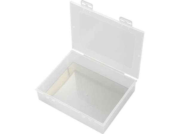 TRU COMPONENTS E-112 Sortimentskasse (L x B x H) 191 x 157 x 47 mm Antal fag: 1 Fast underopdeling 1 stk