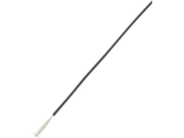 TRU COMPONENTS 1570260 Lanka LiY 1 x 1,50 mm² Musta 100 m