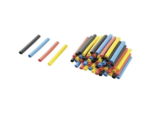 TRU COMPONENTS 1570676 Krympeslangesortiment Flerfarvet 3,20 mm 1,60 mm Krympningshastighed:2:1 3,2 m 3,2 m