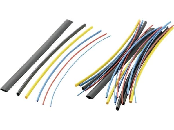 TRU COMPONENTS 1571322 Krympeslangesortiment Flerfarvet 9,50 mm 0,60 mm Krympningshastighed:2:1 28 stk