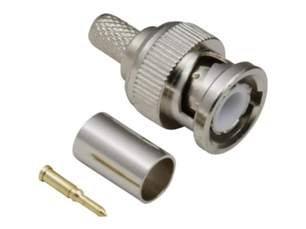TRU COMPONENTS 1579566 BNC-liitin Pistoke, suora 75 Ω 1 kpl