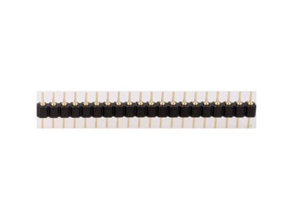 TRU KOMPONENTER Stiftlista (precision) Antal rader: 1 Antal poler per rad: 20 1580906 1 st