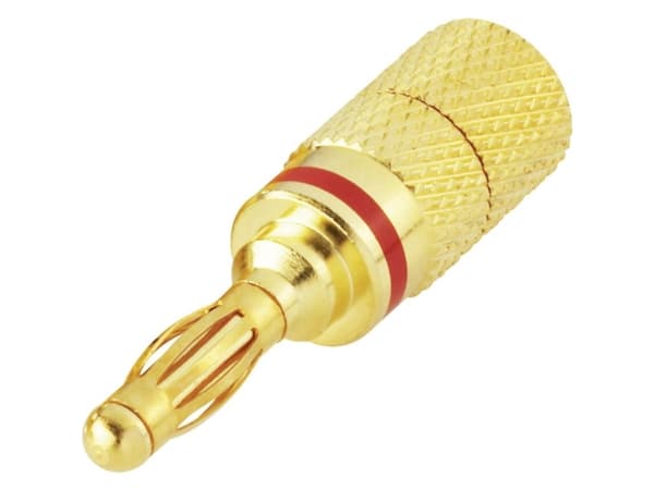 TRU COMPONENTS Lamelstik Stift-diameter: 4 mm Rød 1 stk