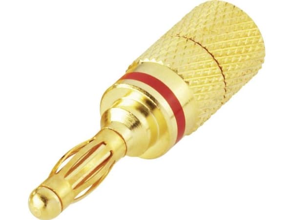 TRU COMPONENTS Lamelstik Stift-diameter: 4 mm Rød 1 stk
