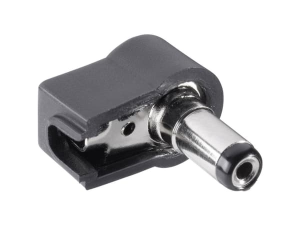 TRU COMPONENTS Lågspänningskontakt Kontakt, vinklad 5,5 mm 2,1 mm 1 st