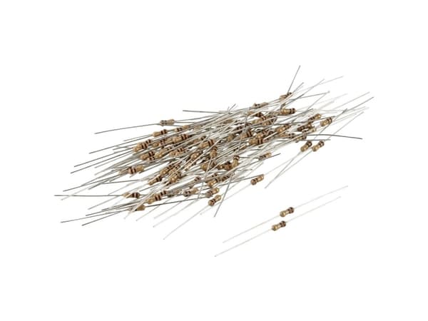 TRU COMPONENTS 1584882 TC-CFR0W4J0105KIT203 Hiilipäällystysvastus 1 MΩ aksiaalilangalla 0207 0,25 W 5 % 100 kpl 100 kpl
