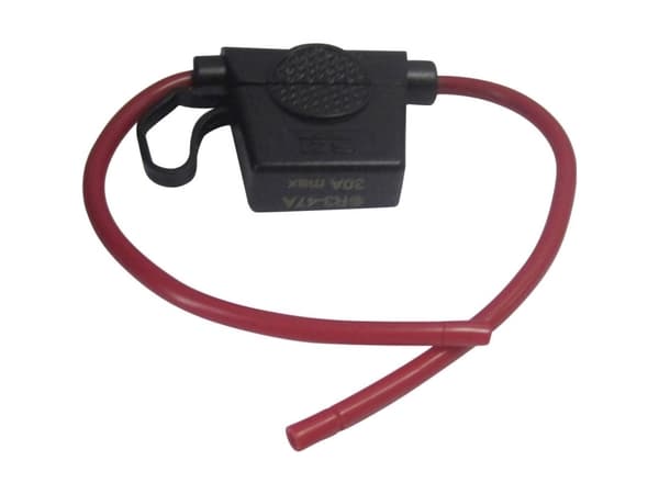 TRU COMPONENTS TC-Wire 12AWG R3-47A (red colour) Bil-sikringsholder Passer til Standard fladsikring 30 A 32 V/DC 1 stk