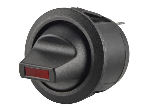 TRU COMPONENTS TC-R13-112LP-02 LED-ruuvikytkin 250 V/AC 6 A 1 x Pois päältä/päälle napsauttamalla 1 kpl 1 kpl