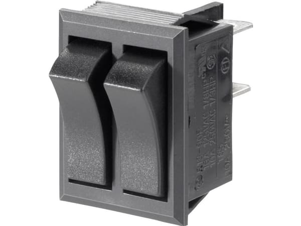 TRU COMPONENTS 1587546 Vippekontakt TC-R13-90PAA-01 250 V/AC 10 A 2 x Off/On Klikkende 1 stk