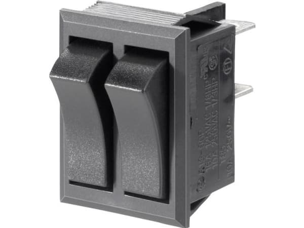 TRU COMPONENTS 1587546 Vippekontakt TC-R13-90PAA-01 250 V/AC 10 A 2 x Off/On Klikkende 1 stk
