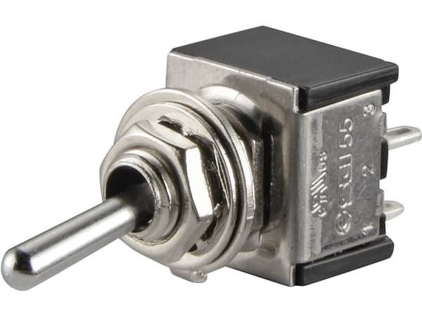 TRU COMPONENTS TC-TA201A1 Vippbrytare 250 V/AC 3 A 2 x Av/på Klickande 1 st