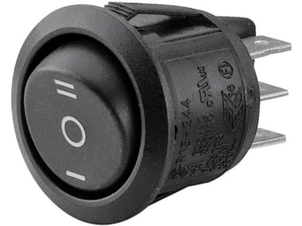 TRU COMPONENTS 1587660 Vippekontakt TC-R13-244D-02 250 V/AC 10 A 2 x On/Off/On Klikkende/0/Klikkende 1 stk