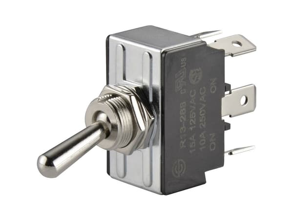 TRU COMPONENTS 1587673 TC-R13-28B-01 Keinukytkin 250 V/AC 10 A 2 x On/On Klikkaava 1 kpl