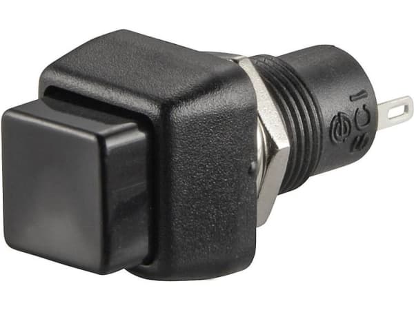 TRU COMPONENTS TC-R13-83A-05BK Trykknap 250 V/AC 1 A 1 x Off/(On) Tastende 1 stk