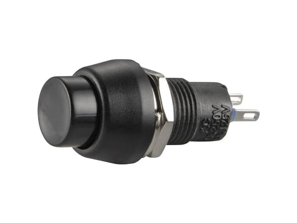 TRU COMPONENTS 1587723 TC-R13-84A-05BK Trykknap 250 V/AC 1 A 1 x Off/(On) Tastende 1 stk