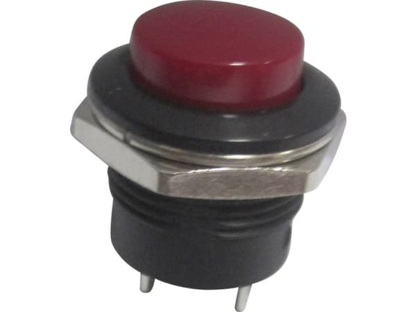 TRU COMPONENTS 1587736 TC-R13-507A-05RT Trykknap 250 V/AC 3 A 1 x Off/(On) Tastende 1 stk