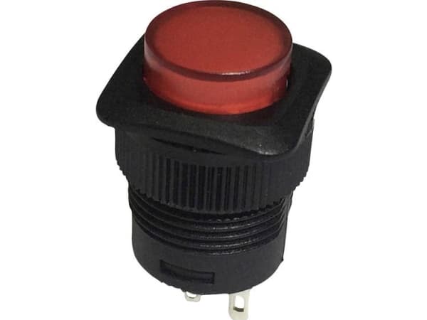 TRU COMPONENTS 1587738 TC-R13-508A-05RT Trykknap 250 V/AC 1.5 A 1 x Off/(On) Tastende 1 stk