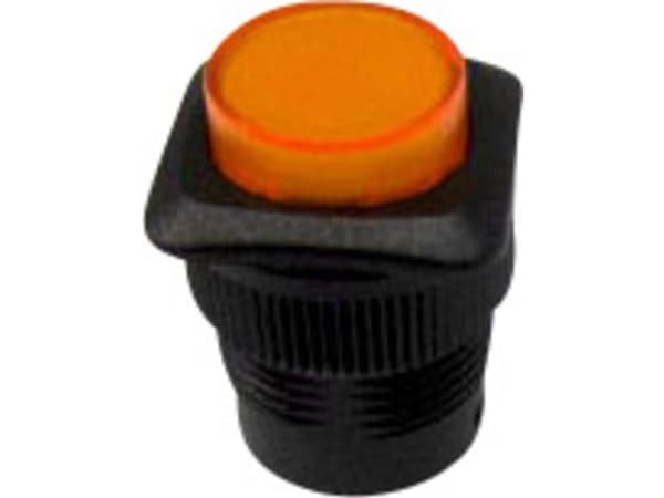 TRU COMPONENTS 1587741 TC-R13-508AL-05YL Trykknap 250 V/AC 1,5 A 1 x Off/(On) Tastende Gul 1 stk Tastende Gul 1 stk