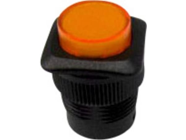 TRU COMPONENTS 1587741 TC-R13-508AL-05YL Trykknap 250 V/AC 1,5 A 1 x Off/(On) Tastende Gul 1 stk Tastende Gul 1 stk