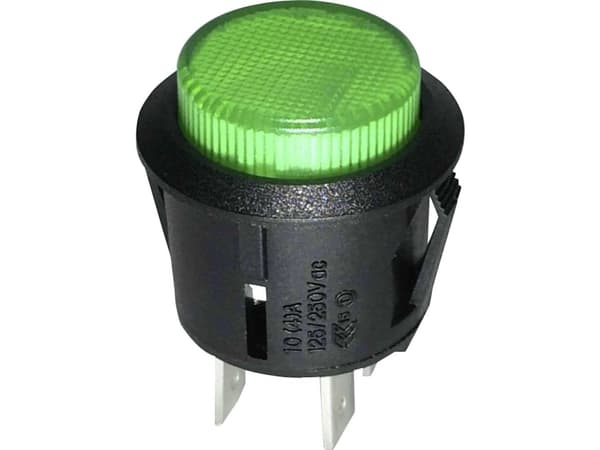TRU COMPONENTS TC-R13-523BL-05GN Painekytkin 250 V/AC 1,5 A 1 x Off/On Klikkende 1 stk