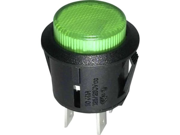 TRU COMPONENTS TC-R13-523BL-05GN Painekytkin 250 V/AC 1,5 A 1 x Off/On Klikkende 1 stk