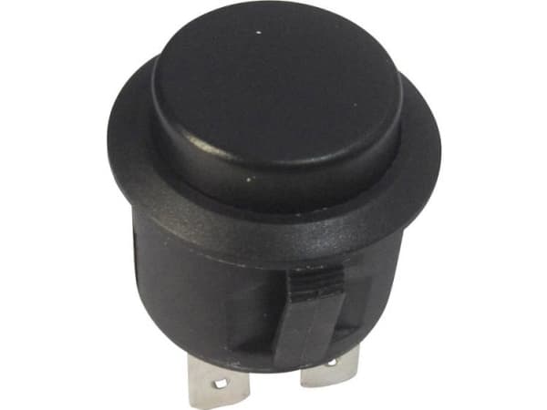 TRU COMPONENTS 1587757 TC-R13-527A-02BK Trykknap 250 V/AC 6 A 1 x Off/(On) Tastende 1 stk