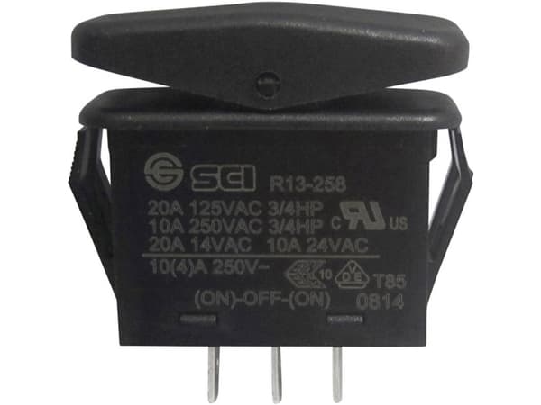 TRU COMPONENTS 1587863 Vippekontakt TC-R13-258I 14 V/AC 21 A 1 x (On)/Off/(On) IP66 Tastende/0/Tastende 1 stk