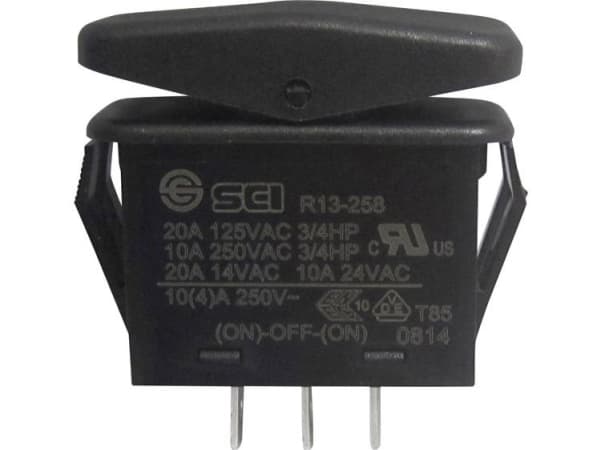TRU COMPONENTS 1587863 Vippekontakt TC-R13-258I 14 V/AC 21 A 1 x (On)/Off/(On) IP66 Tastende/0/Tastende 1 stk