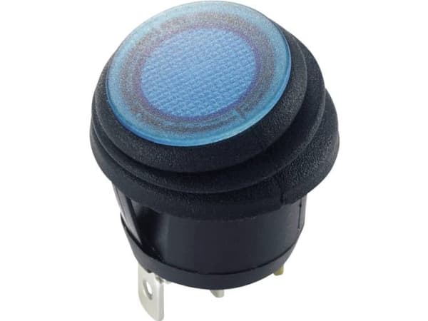 TRU COMPONENTS 1587922 Vippekontakt TC-R13-112B8W 12 V/DC 20 A 1 x Off/On IP65 Klikkende 1 stk
