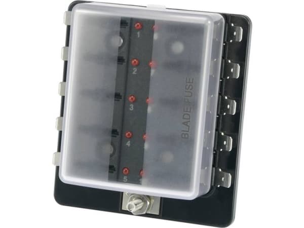 TRU COMPONENTS TC-R3-76-01-3L110 Bilsäkringshållare med statusindikator Passar Standard platt säkring 30 A 32 V/DC 1 st