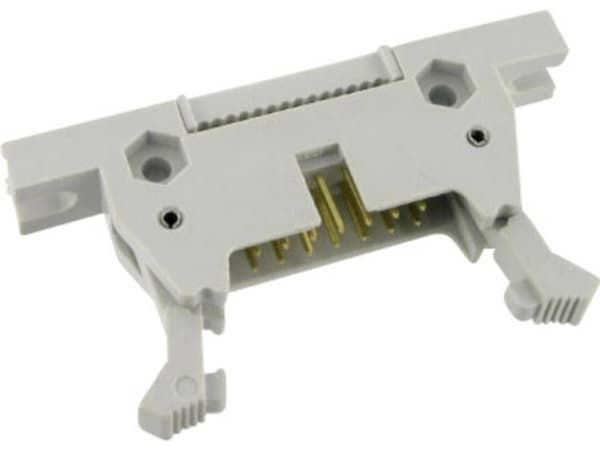TRU KOMPONENTER 1589786 Stolpkontakt med långt frigöringshandtag Rutstorlek: 2,54 mm Totalt antal stolpar: 20 Antal rader: 2 1 st