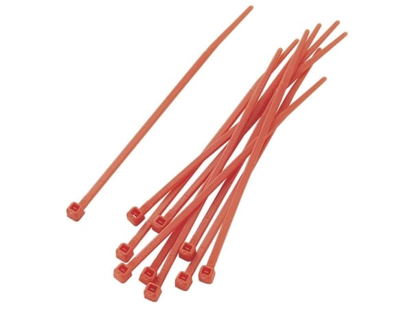 TRU COMPONENTS 1592780 TC-PBR-100-4RD203 Kabelbinder 100 mm 2.50 mm Rød 100 stk