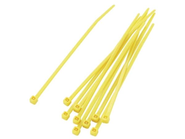TRU COMPONENTS 1592832 TC-PBR-100-4YW203 Kabelbindersortiment 100 mm 2.20 mm Gul 100 stk