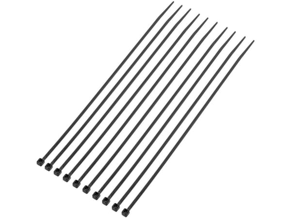 TRU COMPONENTS 1592869 TC-CV200MKBK203 Kabelbinder 200 mm 2.50 mm Sort Uv-stabiliseret 1000 stk