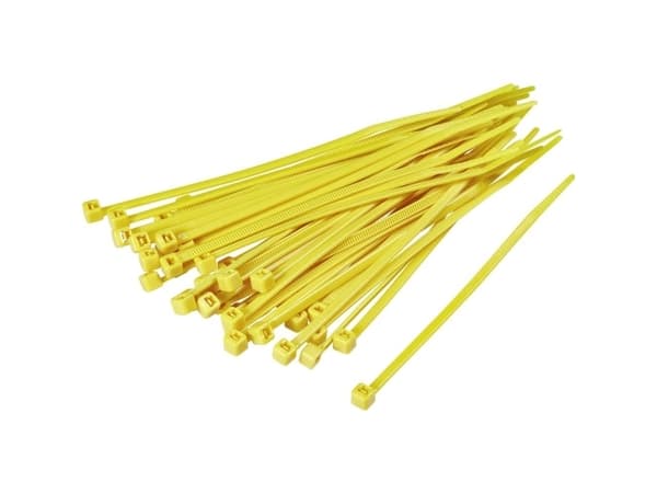 TRU COMPONENTS 1593687 TC-CV200M203 Kabelbinder 203 mm 2.50 mm Gul 100 stk