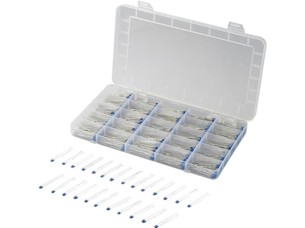 TRU COMPONENTS Keramisk kondensator sortiment med radial tråd 50 V 20 % 500 stk