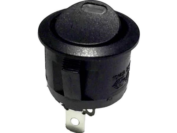 TRU COMPONENTS 700274 Vippekontakt R13-112L B/B RED 3V 250 V/AC 6 A 1 x Off/On Klikkende 1 stk