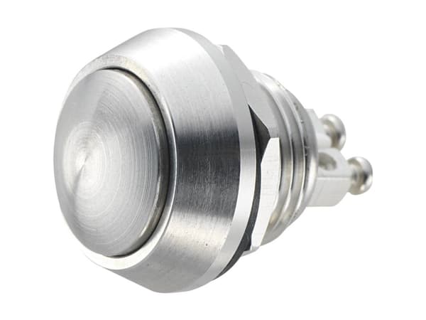 TRU COMPONENTS GQ12B-S Kiinteä painike 48 V/DC 2 A 1 x Pois päältä/(Päälle) IP65 Kosketus 1 kpl