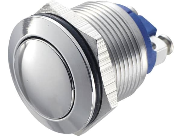 TRU COMPONENTS GQ 19B-S Kiinteä painike 48 V/DC 2 A 1 x Pois päältä/(Päälle) IP65 Kosketus 1 kpl