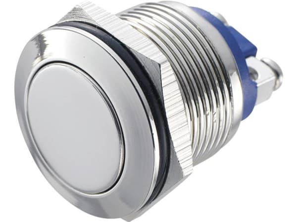 TRU COMPONENTS GQ 19F-N Kiinteä painike 48 V/DC 2 A 1 x Pois päältä/(Päälle) IP65 Kosketus 1 kpl