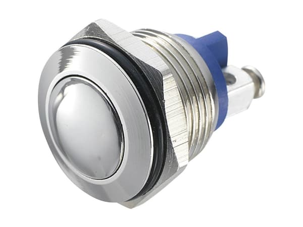 TRU COMPONENTS GQ 16B-N Hårddragna tryckknappar 48 V/DC 2 A 1 x Av/(På) Beröring IP65 1 st