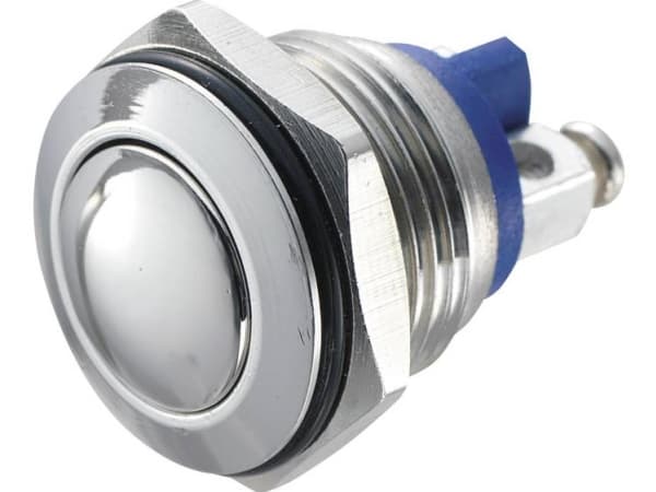 TRU COMPONENTS GQ 16B-S Hårddragna tryckknappar 48 V/DC 2 A 1 x Av/(På) Beröring IP65 1 st