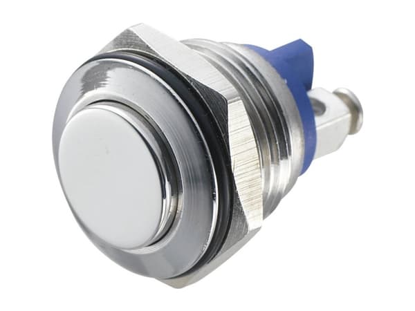 Tru Components Gq 16h-S Vandal-Resistant Push Button 48 V/Dc 2 A 1x Off/On Momentary Ip65 1 Pcs