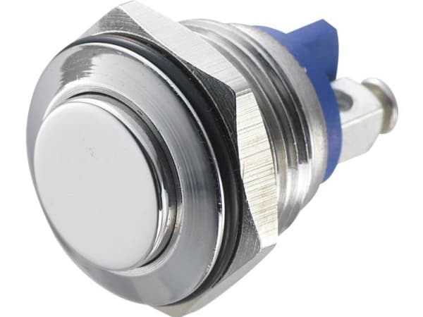 Tru Components Gq 16h-S Vandal-Resistant Push Button 48 V/Dc 2 A 1x Off/On Momentary Ip65 1 Pcs