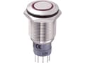 Pikkukuva 2 / 3: TRU COMPONENTS LAS2GQF-11ZE/R/12V/N/P Kestävä painekytkin 250 V/AC 3 A 1 x On/On IP67 Napsautus 1 kpl