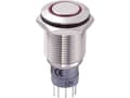 Pikkukuva 1 / 3: TRU COMPONENTS LAS2GQF-11ZE/R/12V/N/P Kestävä painekytkin 250 V/AC 3 A 1 x On/On IP67 Napsautus 1 kpl